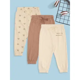 Pantaloons Baby Infant Boys Pack Of 3 Printed Pure Cotton Mid-Rise Joggers-picture-21