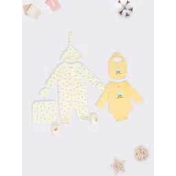 Pantaloons Baby Infant Boys Pale Banana Printed Gift Set-picture-10