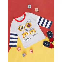 Pantaloons Baby Infants Boys Graphic Printed Round Neck Cotton Casual T-shirt-picture-22