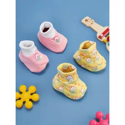 Pantaloons Baby Infants Girls Pack Of 2 Cotton Booties-picture-10