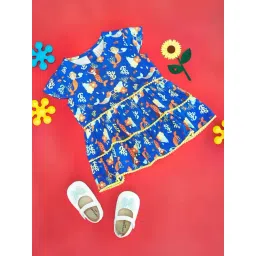 Pantaloons Baby Kids Azure Blue Printed Top-picture-18