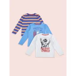 Pantaloons Baby Kids Multicolor Cotton Printed Full Sleeves T-Shirt-picture-26