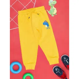 Pantaloons Baby Kids Yellow Cotton Printed Joggers-picture-15
