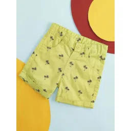 Pantaloons Baby Lime Green & Black Cotton Printed Shorts-picture-13