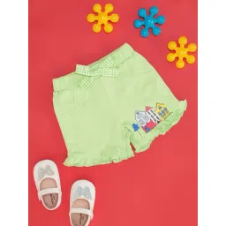 Pantaloons Baby Neon Green Cotton Printed Shorts-picture-40