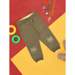 Pantaloons Baby Olive Cotton Printed Trackpants-picture-39