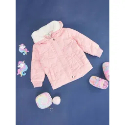 Pantaloons Baby Pink Cotton Regular Fit Full Sleeves Jacket-picture-42