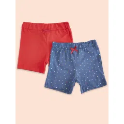 Pantaloons Baby Red & Navy Cotton Printed Shorts-picture-29