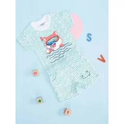 Pantaloons Baby Sea Green Cotton Printed T-Shirt Set-picture-37