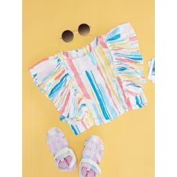 Pantaloons Junior Abstract Printed Round Neck Top-picture-20