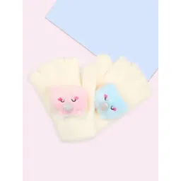 Pantaloons Junior Beige Fur Gloves-picture-15