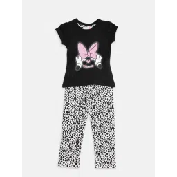 Pantaloons Junior Black & White Printed Top with Pants-picture-32