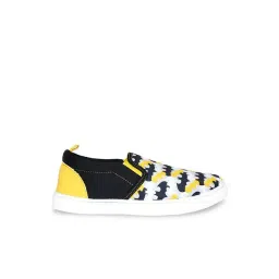 Pantaloons Junior Black & Yellow Casual Slip-Ons-picture-38