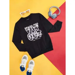Pantaloons Junior Black Cotton Printed Full Sleeves Sweatshirt-picture-18