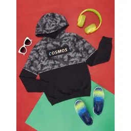 Pantaloons Junior Black Cotton Printed Full Sleeves Sweatshirt-picture-20