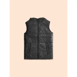 Pantaloons Junior Black Quilted Jacket-picture-39