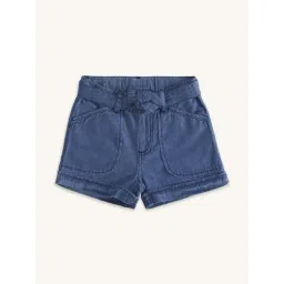 Pantaloons Junior Blue Cotton Regular Fit Shorts-picture-33