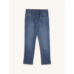 Pantaloons Junior Blue Cotton Tapered Fit Jeans-picture-18