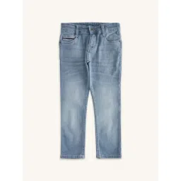 Pantaloons Junior Blue Cotton Tapered Fit Jeans-picture-20