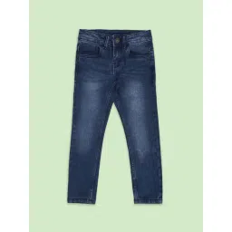 Pantaloons Junior Blue Tapered Fit Jeans-picture-33