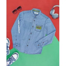 pantaloons junior Boy Regular Fit Spread-Collar Shirt-picture-22