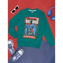 Pantaloons Junior Boys Batman Graphic Printed Cotton Pullover Sweatshirt-picture-48
