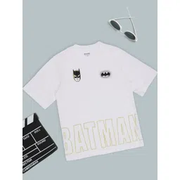 Pantaloons Junior Boys Batman Printed Cotton Oversized T-shirt-picture-14