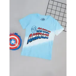 Pantaloons Junior Boys Blue Cotton Printed T-Shirts-picture-32