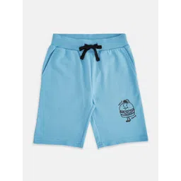 Pantaloons Junior Boys Blue Solid Shorts-picture-39
