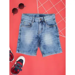 Pantaloons Junior Boys Blue Solid Shorts-picture-22