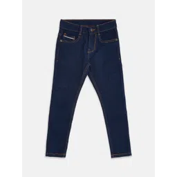 Pantaloons Junior Boys Blue Tapered Fit Jeans-picture-12