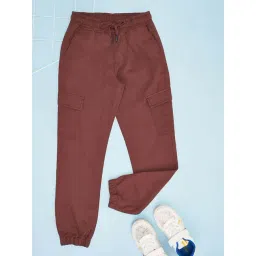 Pantaloons Junior Boys Bossa Nova Cotton Solid Track Bottoms & Joggers-picture-18