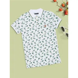 Pantaloons Junior Boys Bright White Printed Polo T-Shirt-picture-12