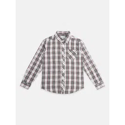 Pantaloons Junior Boys Checked Cotton Casual Shirt-picture-58