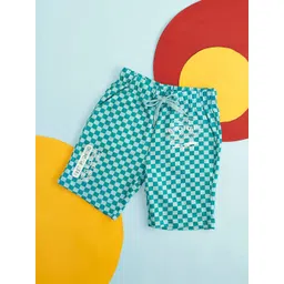 Pantaloons Junior Boys Checked Cotton Shorts-picture-16