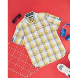 pantaloons junior Boys Checks Regular Fit Shirt-picture-43