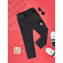 Pantaloons Junior Boys Clean Look Heavy Fade Stretchable Jeans-picture-19