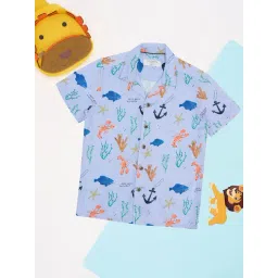Pantaloons Junior Boys Clear Sky Printed Shirts-image-45