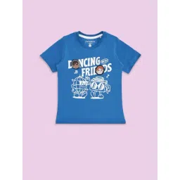 Pantaloons Junior Boys Cobalt Blue Cotton Printed T-Shirt-picture-11
