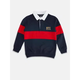 Pantaloons Junior Boys Colourblocked Cotton Sweatshirt-picture-34