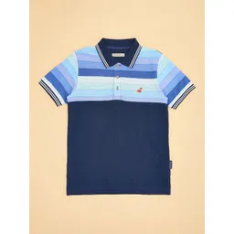 Pantaloons Junior Boys Colourblocked Polo Collar Cotton T-shirt-picture-53