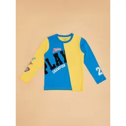 Pantaloons Junior Boys Colourblocked Round Neck Cotton T-Shirt-picture-40