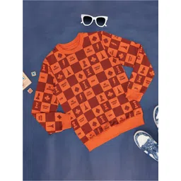 Pantaloons Junior Boys Conversational Printed Cotton Pullover Sweatshirt-picture-28