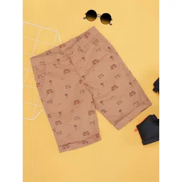 Pantaloons Junior Boys Conversational Printed Cotton Shorts-picture-28