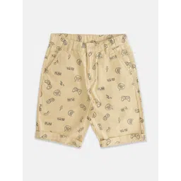 Pantaloons Junior Boys Conversational Printed Cotton Shorts-picture-41