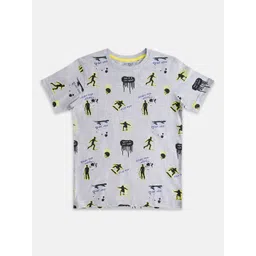 Pantaloons Junior Boys Conversational Printed Cotton T-Shirt-picture-11