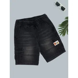 Pantaloons Junior Boys Cotton Denim Shorts-picture-24