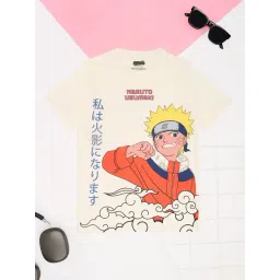 Pantaloons Junior Boys Cream T-Shirt-picture-42