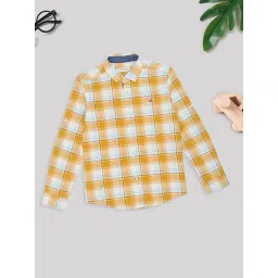 Pantaloons Junior Boys Daffodil Checks Shirt-picture-46