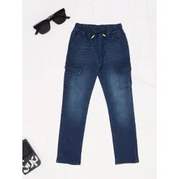 Pantaloons Junior Boys Dark Blue Jeans-picture-48
